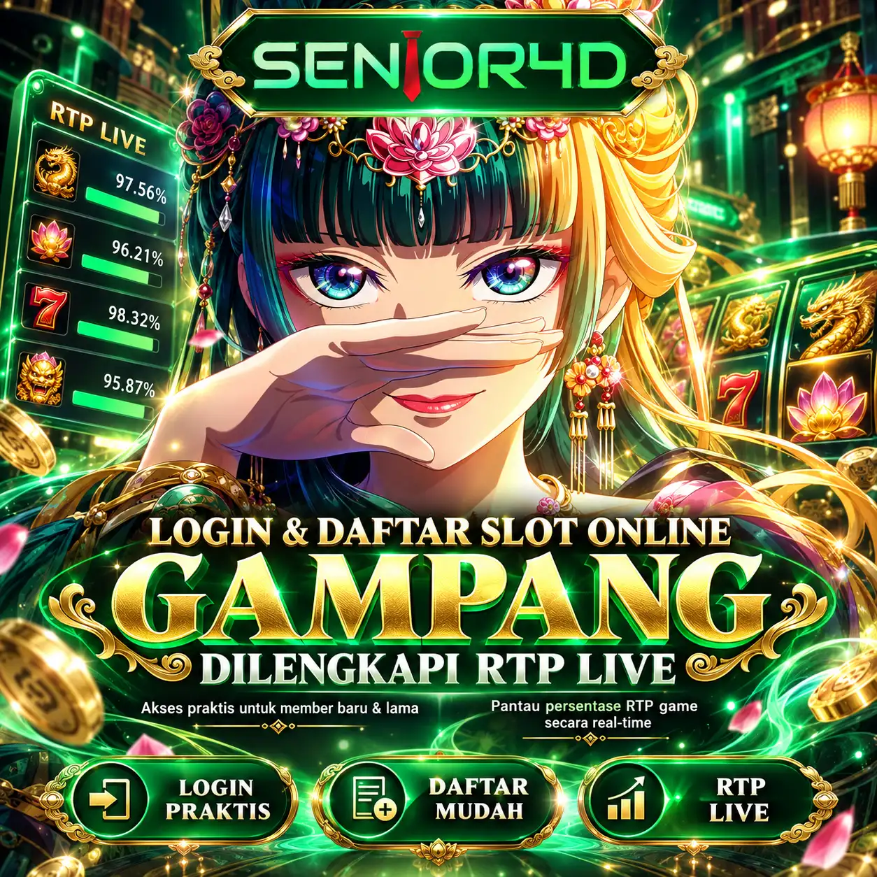 SENIOR4D : Login dan Daftar Slot Online Gampang Dilengkapi RTP Live
